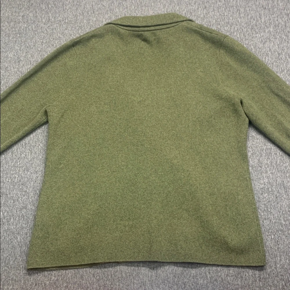 J. Crew Schoolboy Sweater Blazer Olive Green Single-Button Women's Size L - Picture 4 of 11